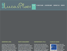 Tablet Screenshot of lucasplacelofts.com